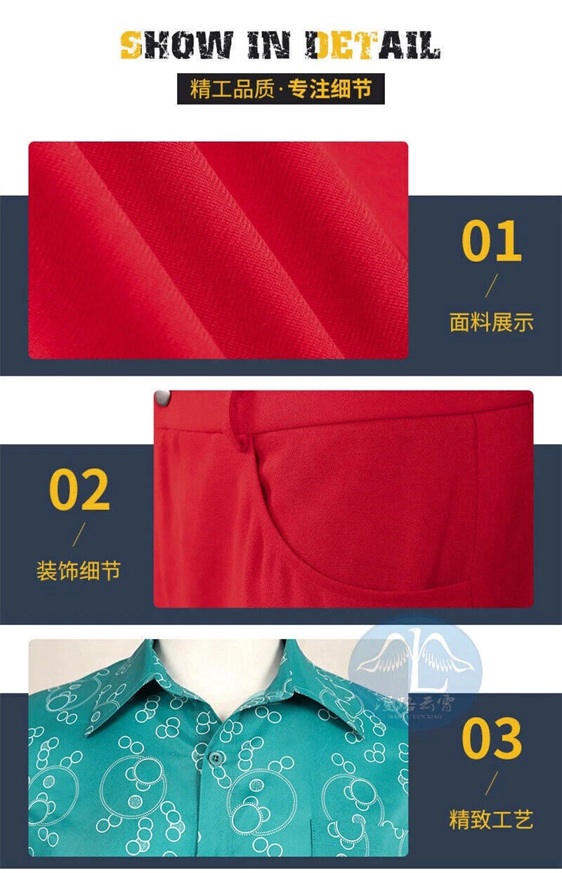 Joker: Folie à Deux The Joker Red Suit Uniform Cosplay Costume Outfit Halloween 07FC0E-D4 - KOEEK