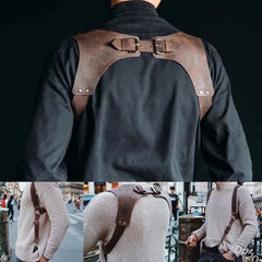 Medieval Men Suspender Chest Harness Shoulder Cos Belt Strap Buckle Adjustable 07FC0E-D4 - KOEEK