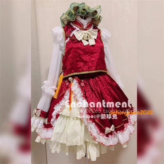 Customized TouHou Project Chen Cosplay Costume Maid Dress Ears Tail Lolita 07FC0E-D4 - KOEEK