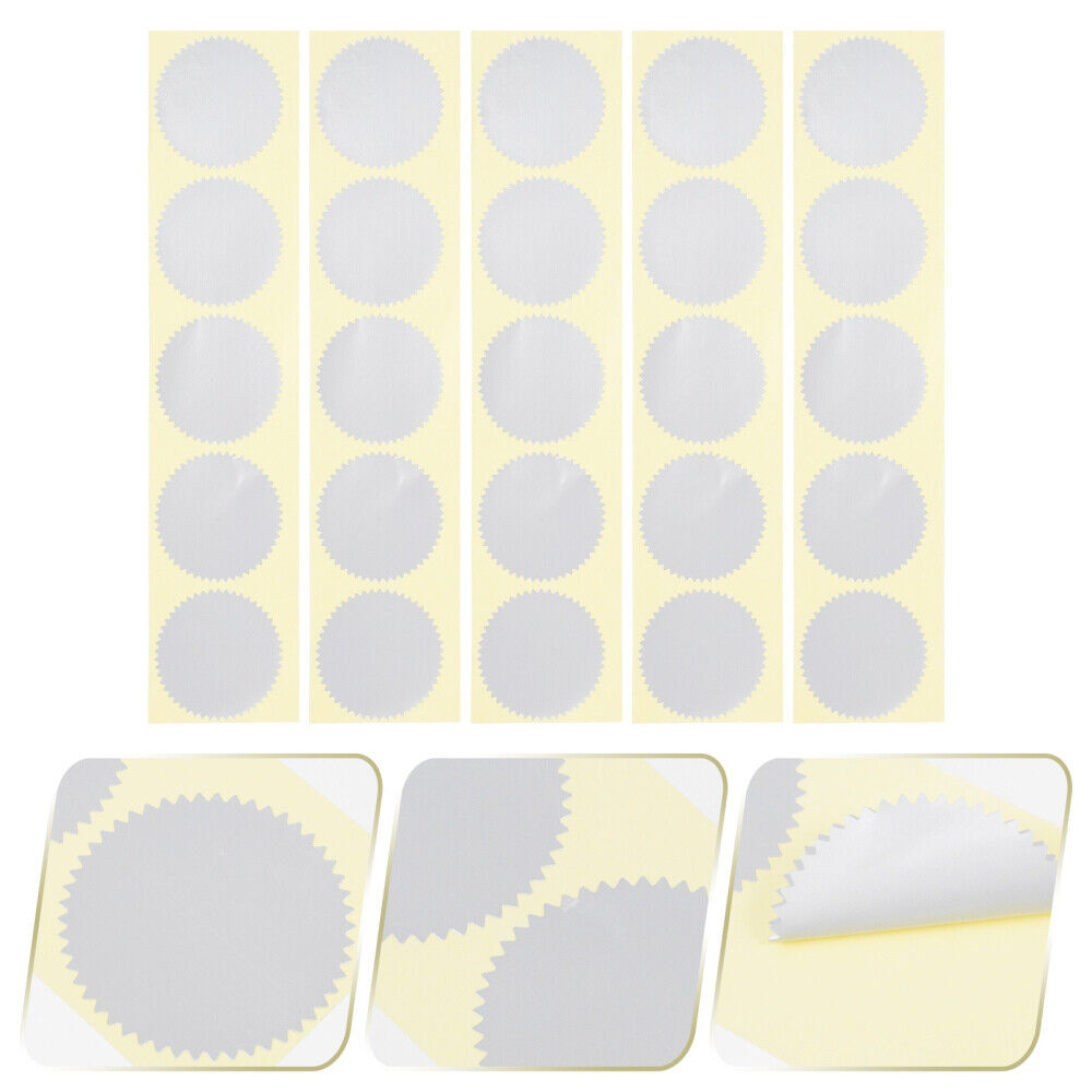 new  100 Pcs Embossed Stamp Foil Certificate Seal Labels Paper Stickers Gold Star koeek - KOEEK