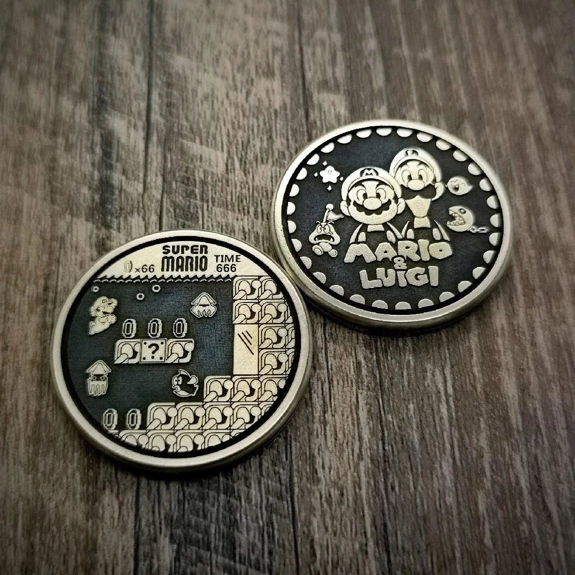 Fidget Slider Mini Steel Cartoon Theme EDC Brass Coin Shape Push Slider Toy Gift 07FC0E-D4 - KOEEK