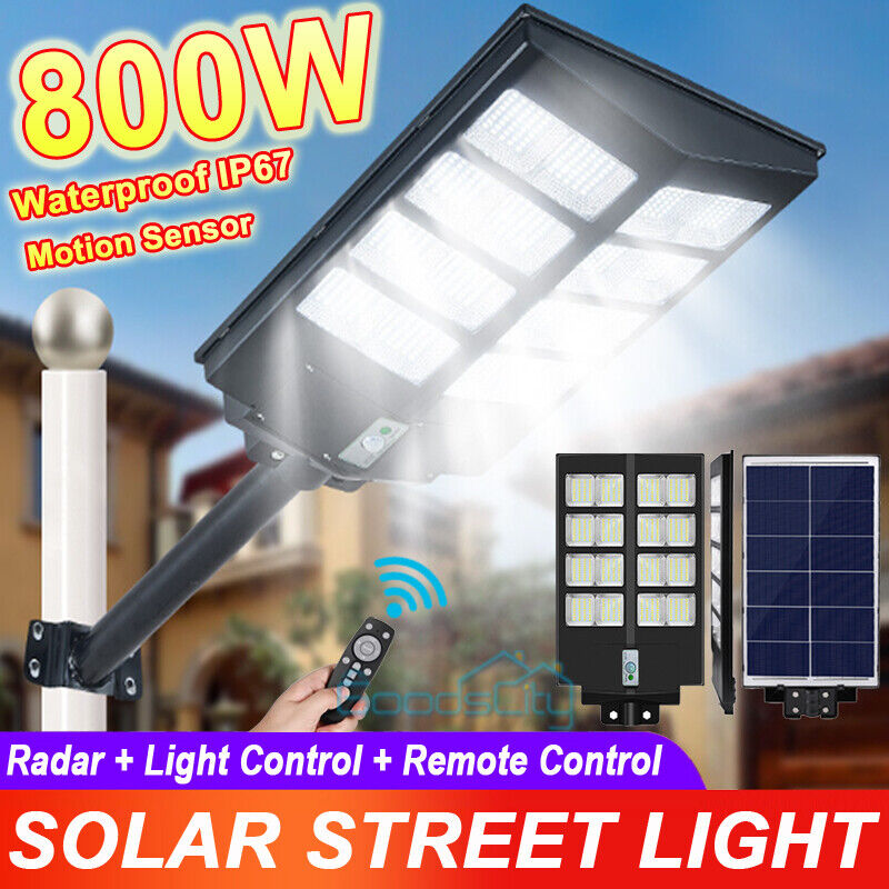 nye Solar Street Lights Commercial 6500K for Basketball Court Road Playground 2 PACK