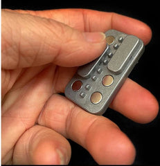 Titanium Alloy Fidget Slider Haptic Clicker Desk Toy for Stress Relief EDC Gift 07FC0E-D4 - KOEEK