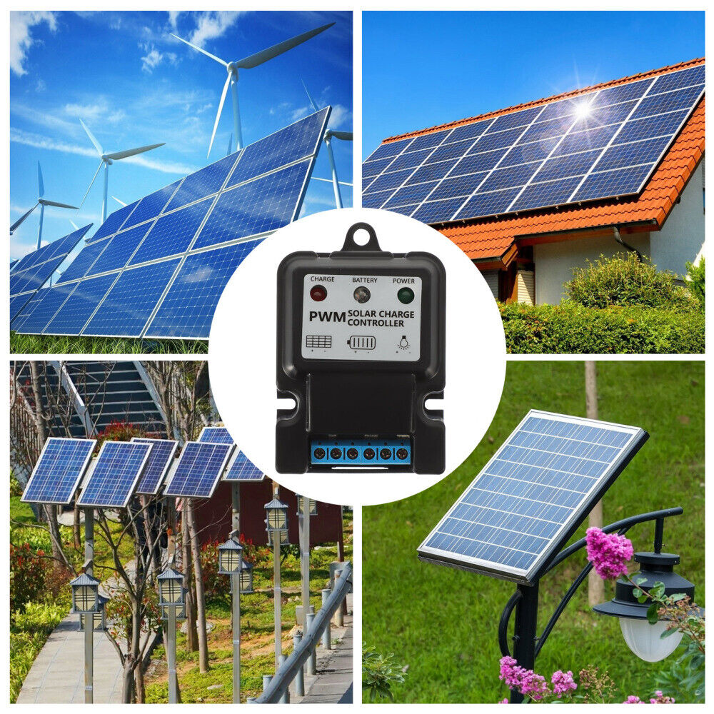 ny 6 V Sort Batterioplader Regulator Solar System Controllere