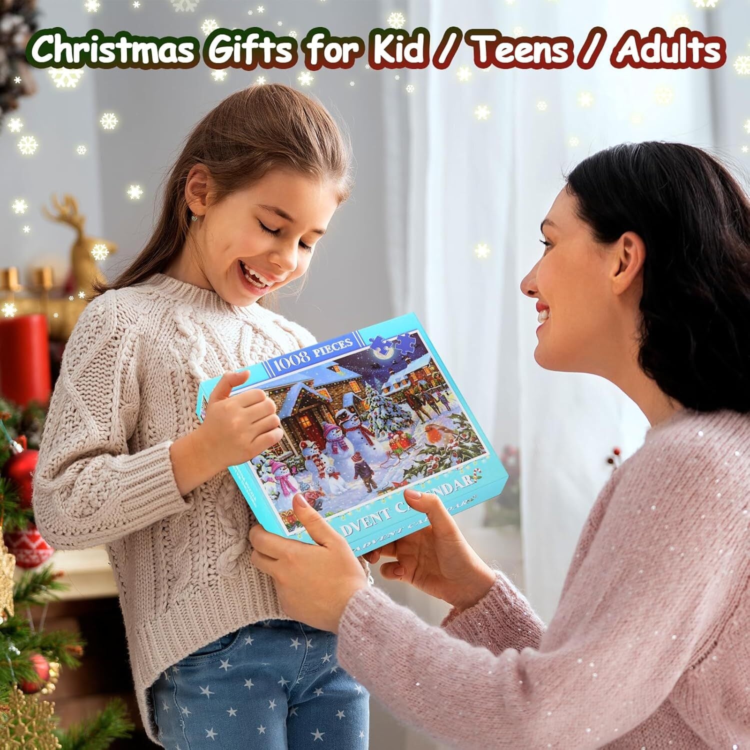 new Advent Calendar 2024 Christmas Jigsaw Puzzles, Vivid Snowman 07FC0E-D4 - KOEEK