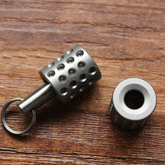 EDC Knife Tool Beads Titanium Paracord Beads Lanyard Pendant Zipper Head 07FC0E-D4 - KOEEK