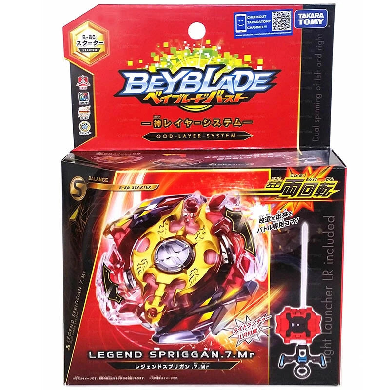 TAKARA TOMY Legend Spriggan. 7.MR Beyblade Burst Starter Launcher B-86 Official TOMY - KOEEK