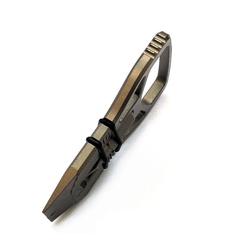 Titanium Alloy Keychain Pry Bar Crowbar Bottle Opener Outdoor Multi EDC Tools 07FC0E-D4 - KOEEK