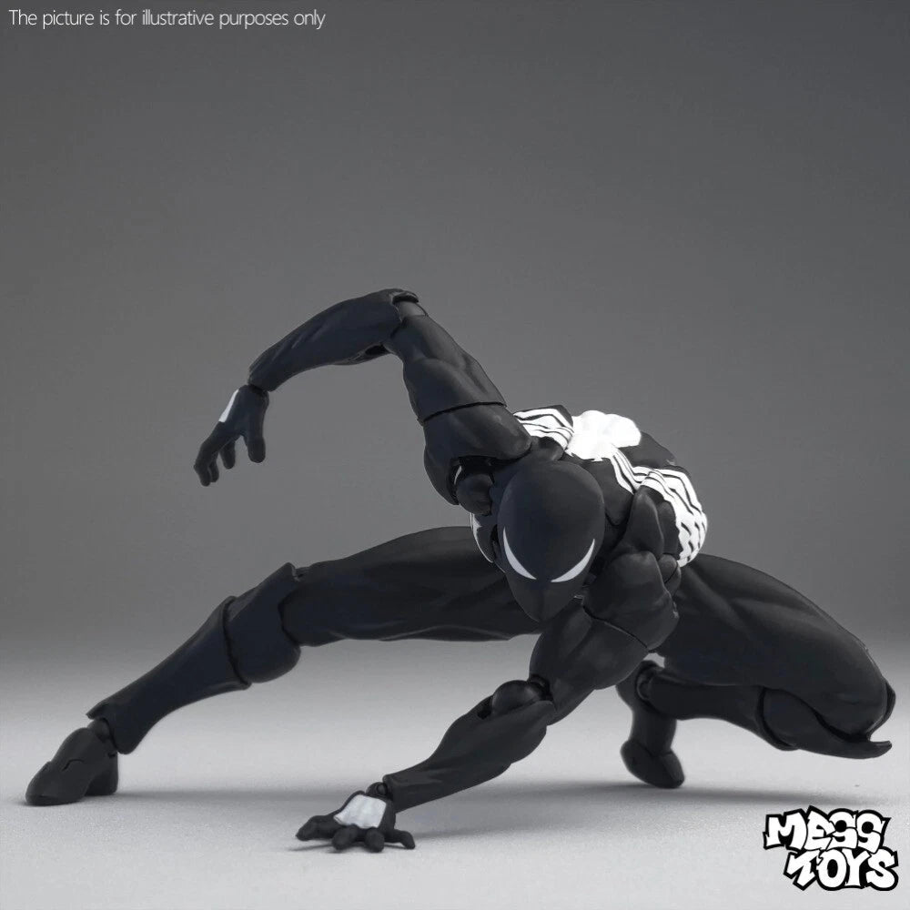 Hot- Mess Toys Black Suit Neighbor Spider-Man Symbiote 1/12 Action Figure 07FC0E-D4 - KOEEK