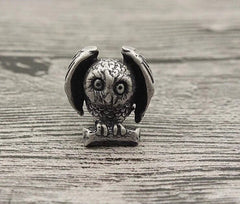 Brass Owl Bead Paracord EDC Knife Lanyard Beads Keychain Charms DIY Pendant Bead 07FC0E-D4 - KOEEK