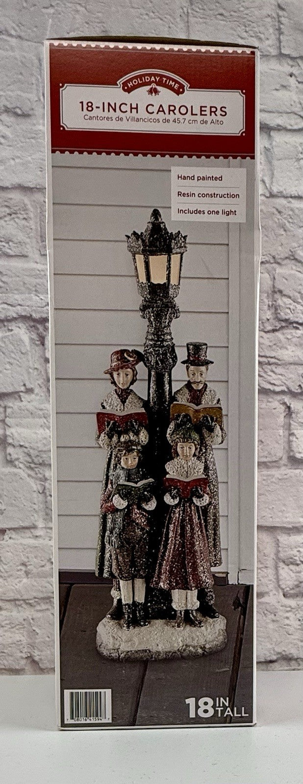 * * Holiday Time 18-inch Carolers By Lamppost Christmas Lights Up 07FC0E-D4 - KOEEK