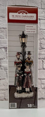 * * Holiday Time 18-inch Carolers By Lamppost Christmas Lights Up 07FC0E-D4 - KOEEK