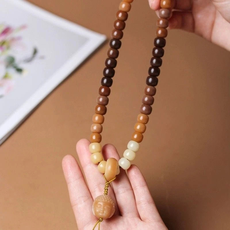 Bodhi Root Handheld Barrel Bead Buddha Weathered Bodhi Bracelet Bead Hand 07FC0E-D4 - KOEEK