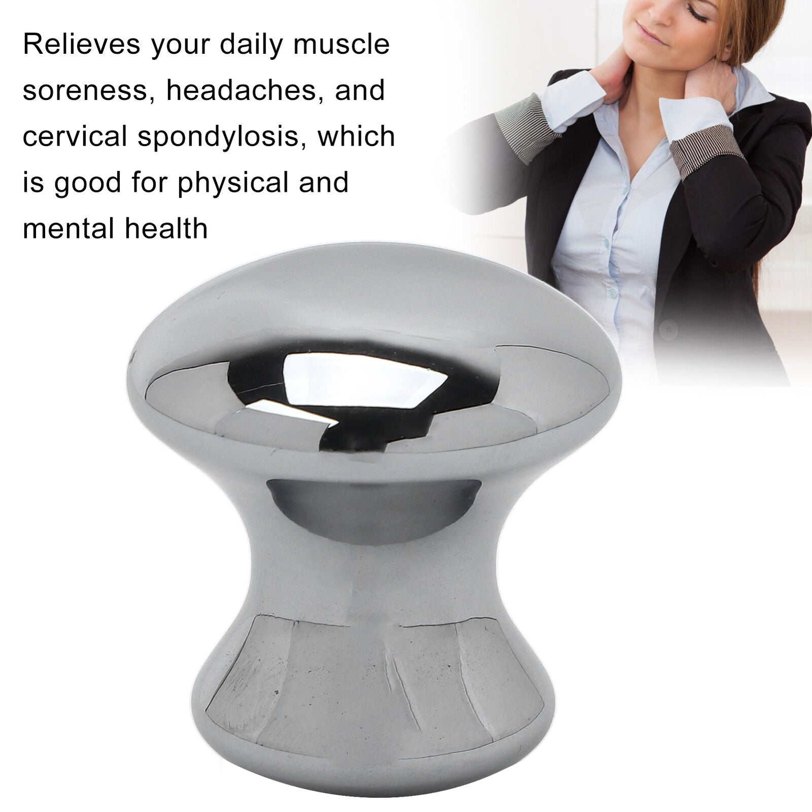 new Mushroom Facial Massage Stone Improve Detox Pain Relief Terahertz Massage HGF koeek - KOEEK