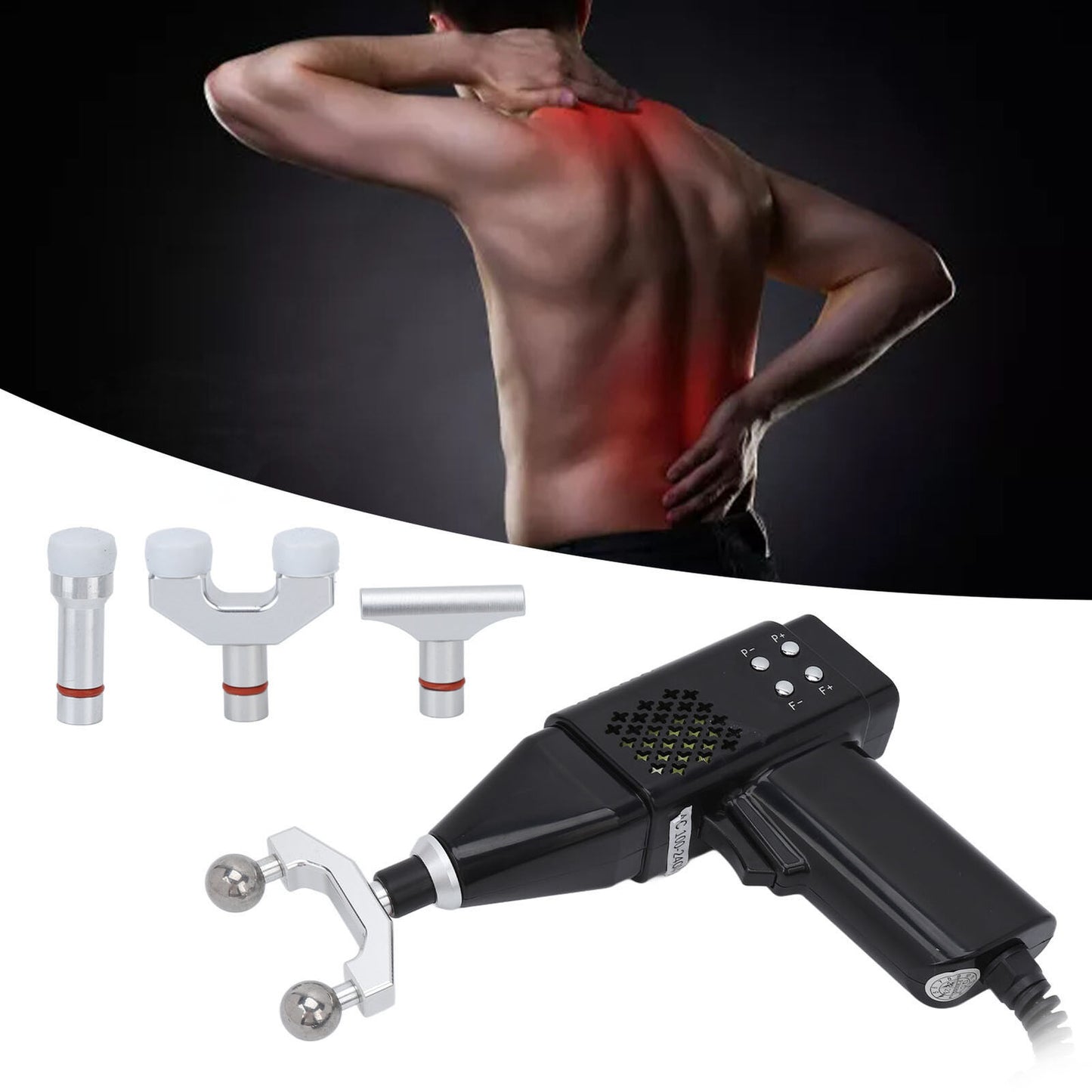 new Electric Chiropractic Strength Spine Massager For Scoliosis (UK Plug ) HGF koeek - KOEEK