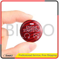 For Ford Mustang 2015-19 Carbon Fiber Engine Start/Stop Switch Button Cover Trim 07FC0E-D4 - KOEEK