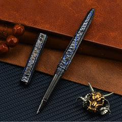 Handmade TC4 Titanium Pocket BallPoint Pen Signature Gel Pen Outdoor Travel EDC 07FC0E-D4 - KOEEK