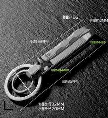 Titanium Alloy Quick Release Key Ring Keychain Belt Buckle Car Pendant EDC Tools 07FC0E-D4 - KOEEK
