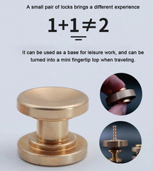 Fidget Mini Cyclone Hand Twisted Spinner Brass EDC Stress Relief Desk Toys Gift 07FC0E-D4 - KOEEK
