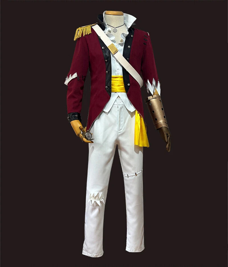 Identity V Jose Baden Cosplay Costumes Halloween First Officer Mens Dress Outfit 07FC0E-D4 - KOEEK