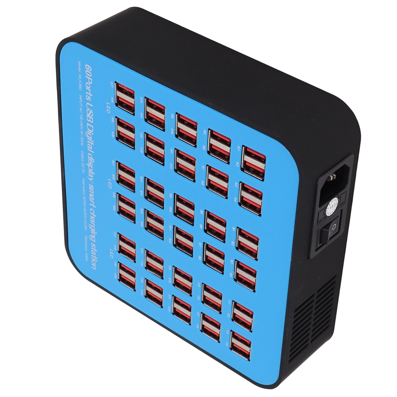 new 60 Ports Desktop Charger Universal Multi Ports Charging Station For Tablets For koeek - KOEEK