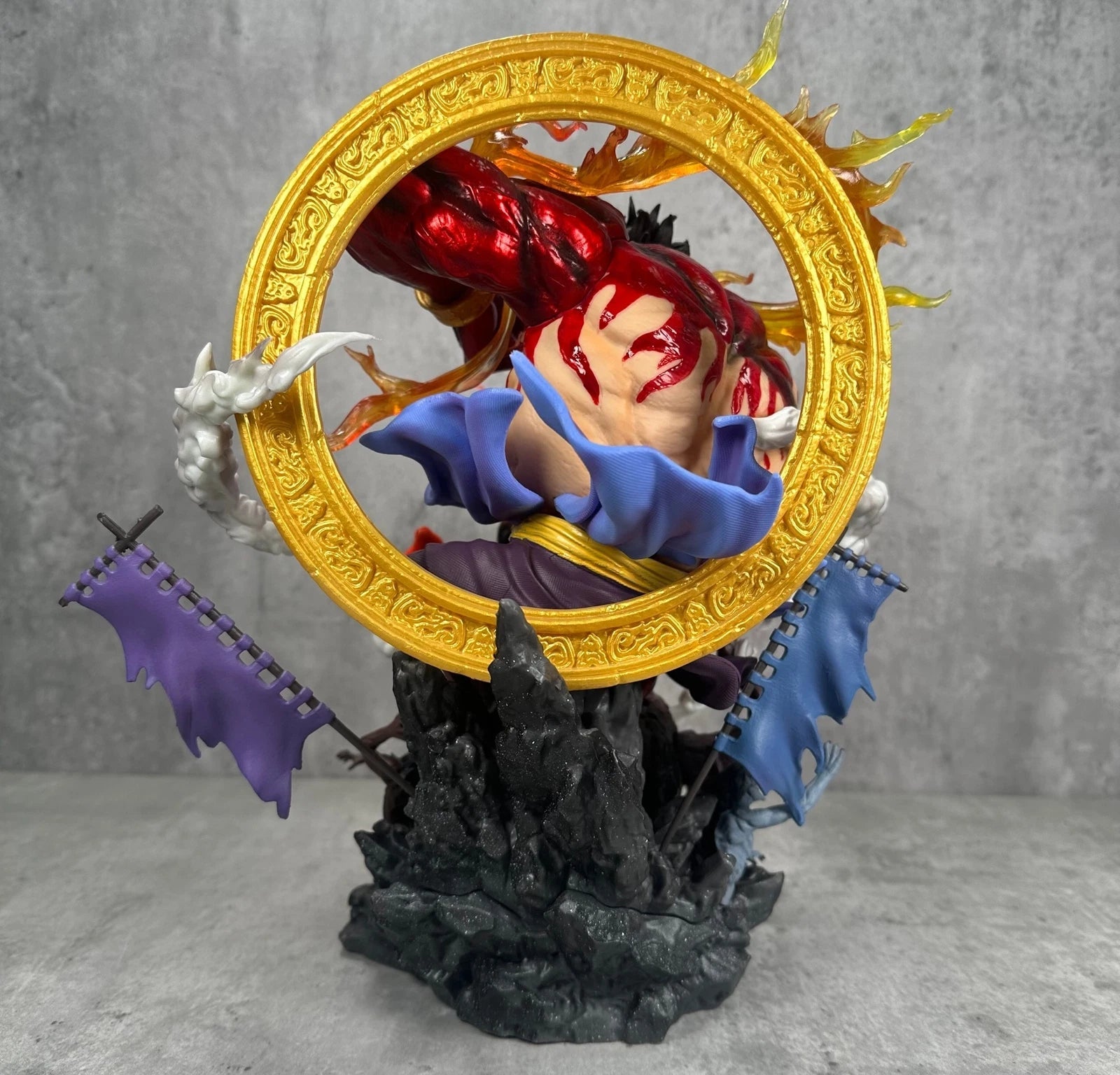 Japan Anime Figure Luffy Gear 4 Wano Kuni GK Statue PVC Model Collectible 35CM 07FC0E-D4 - KOEEK