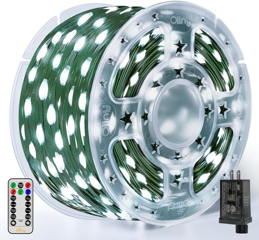 Christmas Lights 1000 LED 330 FT, IP67 Waterproof Plug in Christmas Tree Lights 07FC0E-D4 - KOEEK