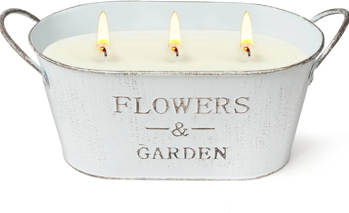 Lemongrass Scented Candle (Outdoor Use), 30 oz. Large Lemongrass Scented Candle 07FC0E-D4 - KOEEK