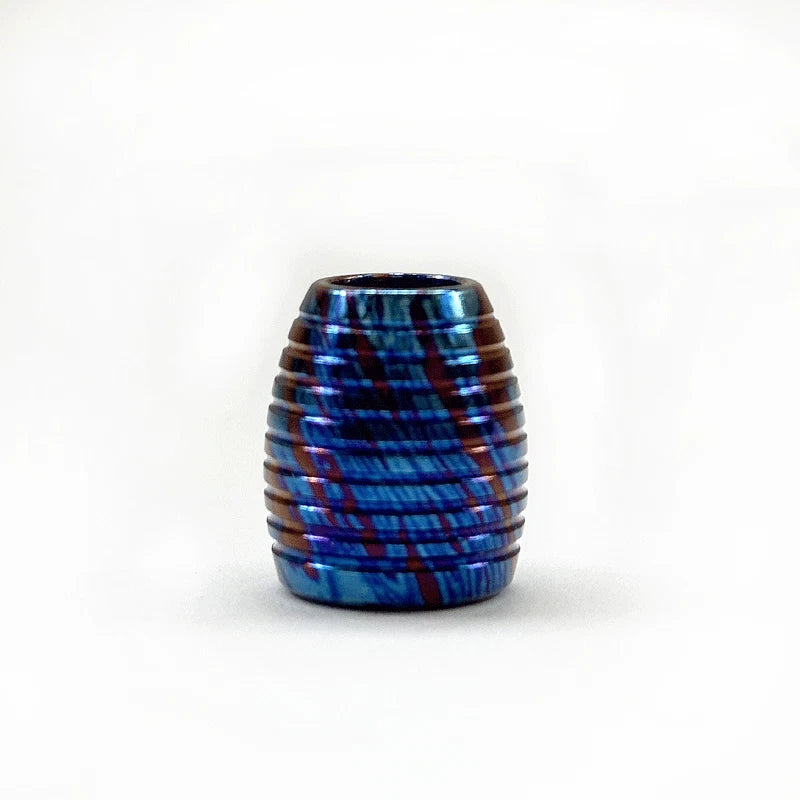 Titanium Damascus Parachute Bead Necklace Bracelet Pendant Knife Lanyard Bead 07FC0E-D4 - KOEEK