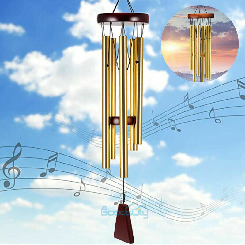 ny 31 tommer metal 6 rør Windchime Kapelklokker Vindklokker Udendørs Have Indretning af hjemmet