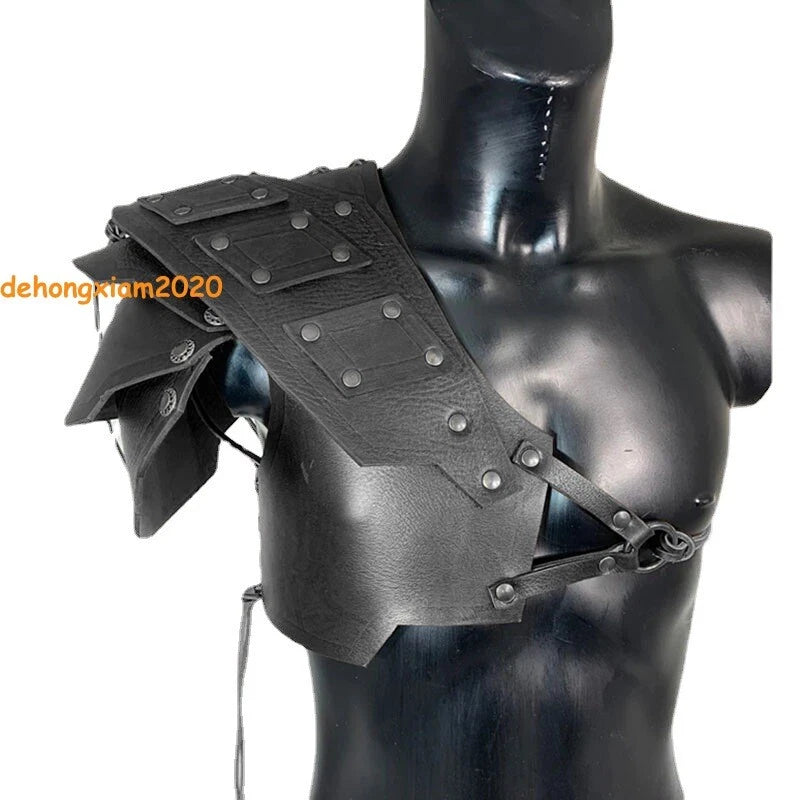 Middle Ages Costume Shoulder Pad Armor Leather Single Cosplay Shoulder Props 07FC0E-D4 - KOEEK