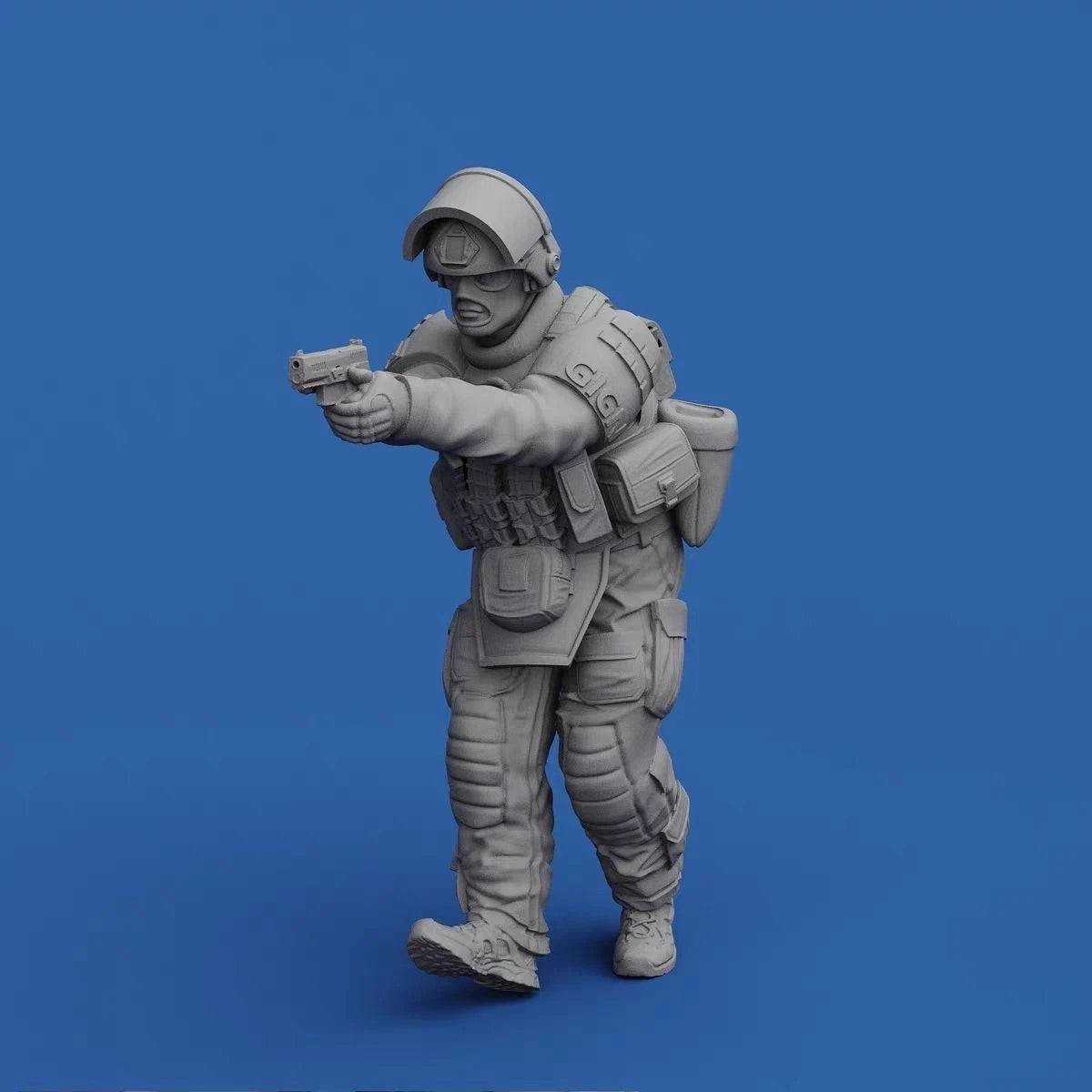5x 1/72 French GIGN Resin Figure Model Kit 3D Printed GK Unpainted White Diorama 07FC0E-D4 - KOEEK
