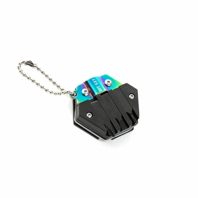 EDC Multi Tools Mini Portable Gadget 14-in-1 Pocket Multi Tool Keychain Key Ring 07FC0E-D4 - KOEEK