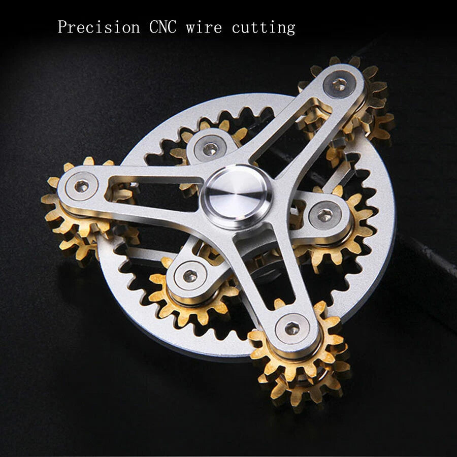 DIY Metal Gear Hand Fingertip Gyroscope Spinning Top Gearwheel Gyro EDC Toy Tool 07FC0E-D4 - KOEEK