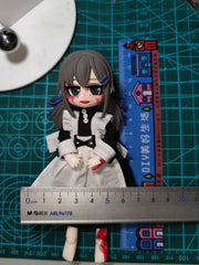 1/12 15cm Teaching Feeling Handmade Clay Girl Doll Maid Dress Custom Model 07FC0E-D4 - KOEEK