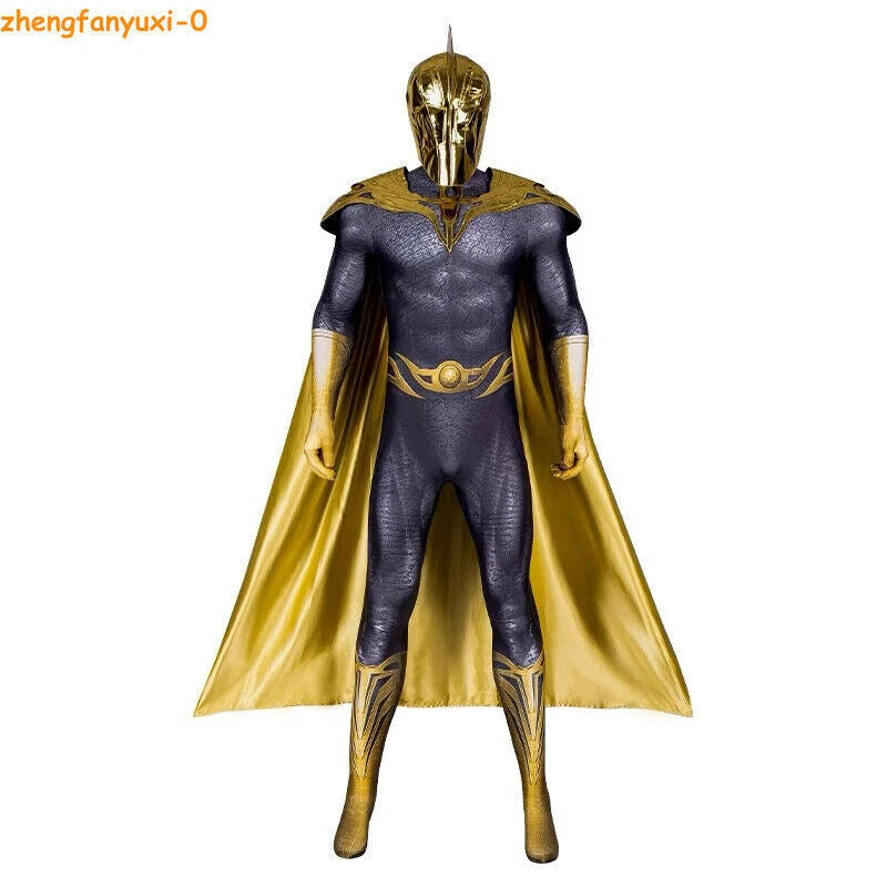 Black Adam Doctor Fate Cosplay Bodysuit Cloak Costume Outfits Men Halloween Suit 07FC0E-D4 - KOEEK