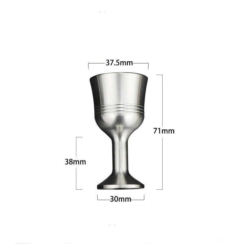 Solid Metal EDCTitanium Alloy Anti-drop Tea Mup Wine Champagne Glass CupBusiness 07FC0E-D4 - KOEEK