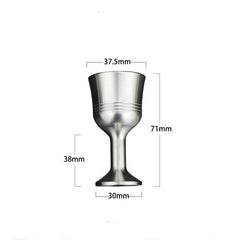 Solid Metal EDCTitanium Alloy Anti-drop Tea Mup Wine Champagne Glass CupBusiness 07FC0E-D4 - KOEEK