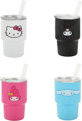 Bioworld Hello Kitty & Friends Character Faces 4-Pack 3 Oz Mini Tumbler Set BIOWORLD - KOEEK
