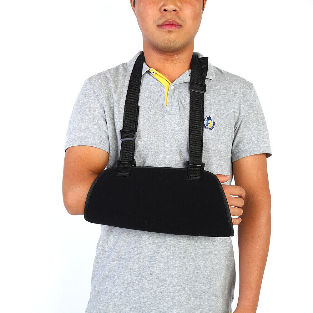 new Arm Sling Shoulder Immobilizer Arm Brace Wrist Fracture Fixation Strap HGF koeek - KOEEK