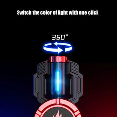 Mechanical Armor Glowing Fidget Spinner EDC Metal Fidget Toys ADHD Hand Spinner 07FC0E-D4 - KOEEK