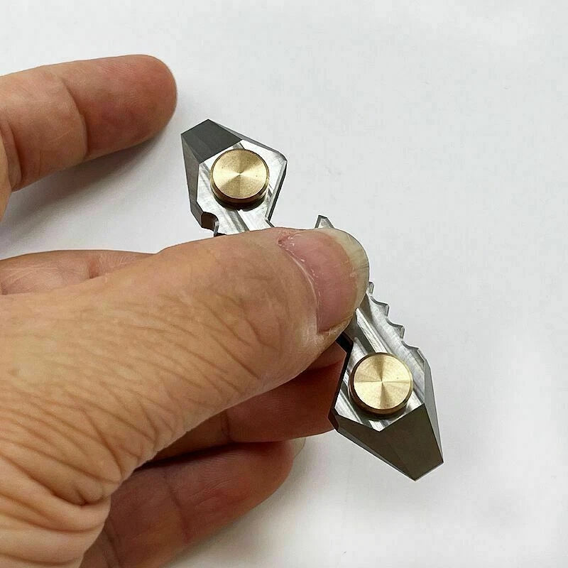 TC4 Titanium Finger Spinner EDC Toy Multi Pry Bar Bottle Opener Crowbar Tool 07FC0E-D4 - KOEEK