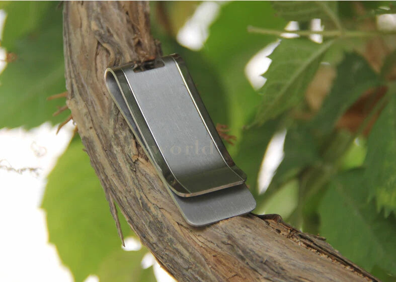 Titanium Ti Money Clip Wallet Metal Credit Card Cash Holder Bottle Opener EDC 07FC0E-D4 - KOEEK