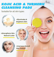 new 60PCS Turmeric Kojic Acid Pads,Turmeric Cleansing Pads, Face... 07FC0E-D4 - KOEEK