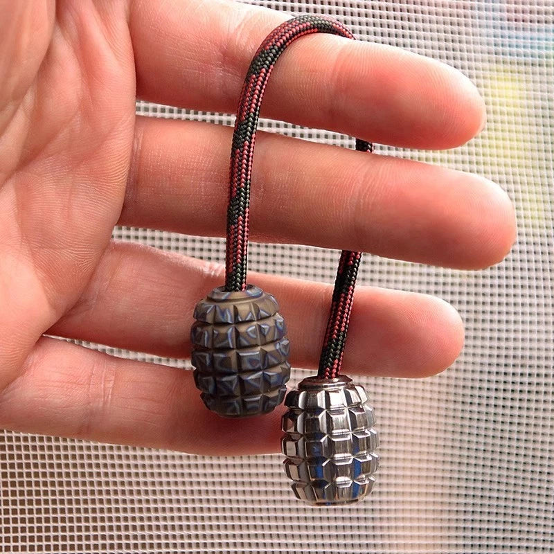 Titanium Begleri Knife Lanyard Beads Keychain Decoration DIY EDC Tool Pendant 07FC0E-D4 - KOEEK