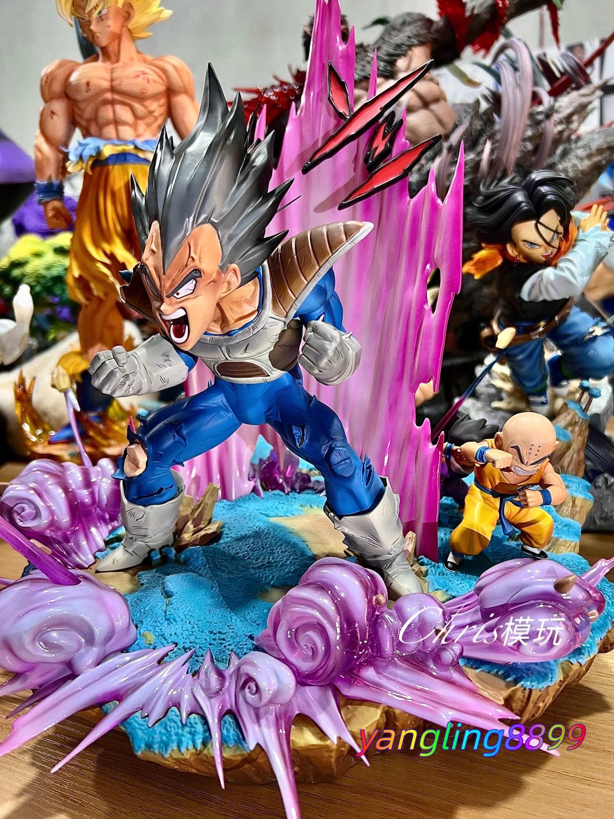 1/6 Vegeta Figure Namek Battle ver. Model Statue w/ Base Resin Collect Gift 41CM 07FC0E-D4 - KOEEK