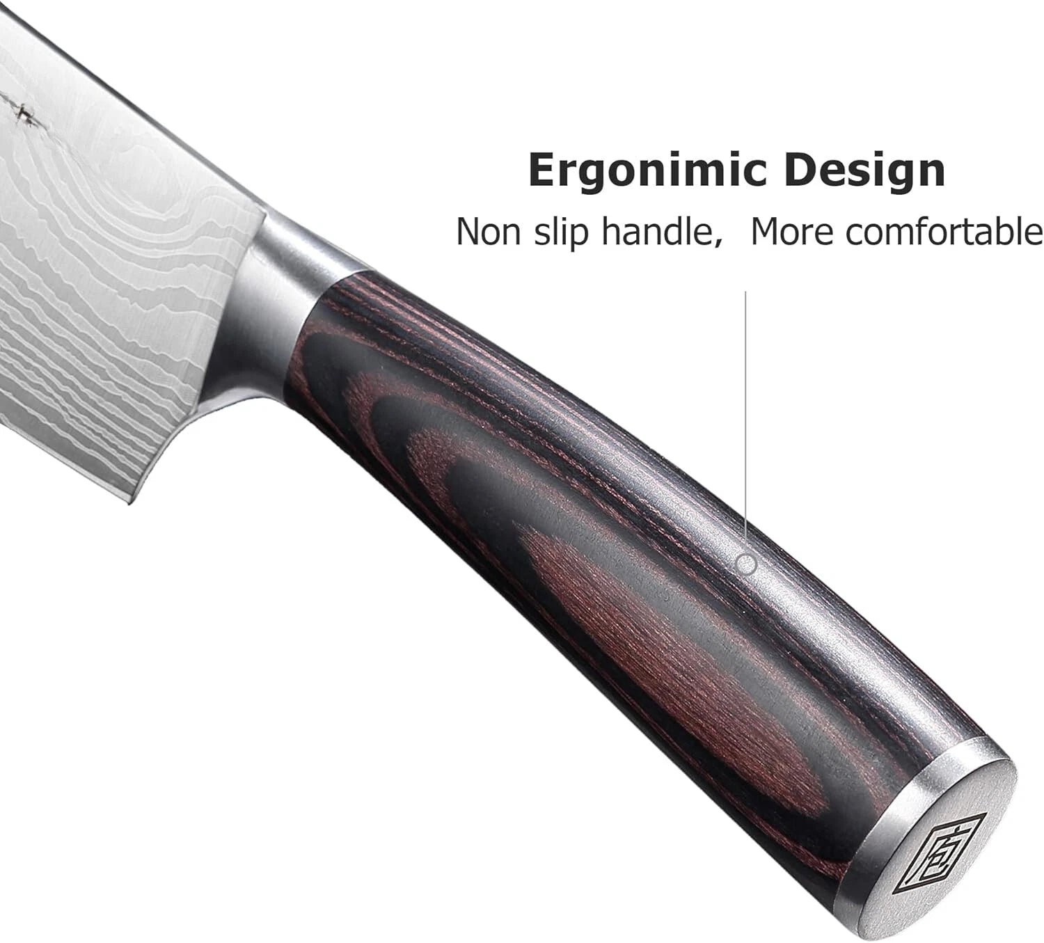 7” Sharp meat cleaver and vegetable kitchen knife, high carbon stainless steel 07FC0E-D4 - KOEEK