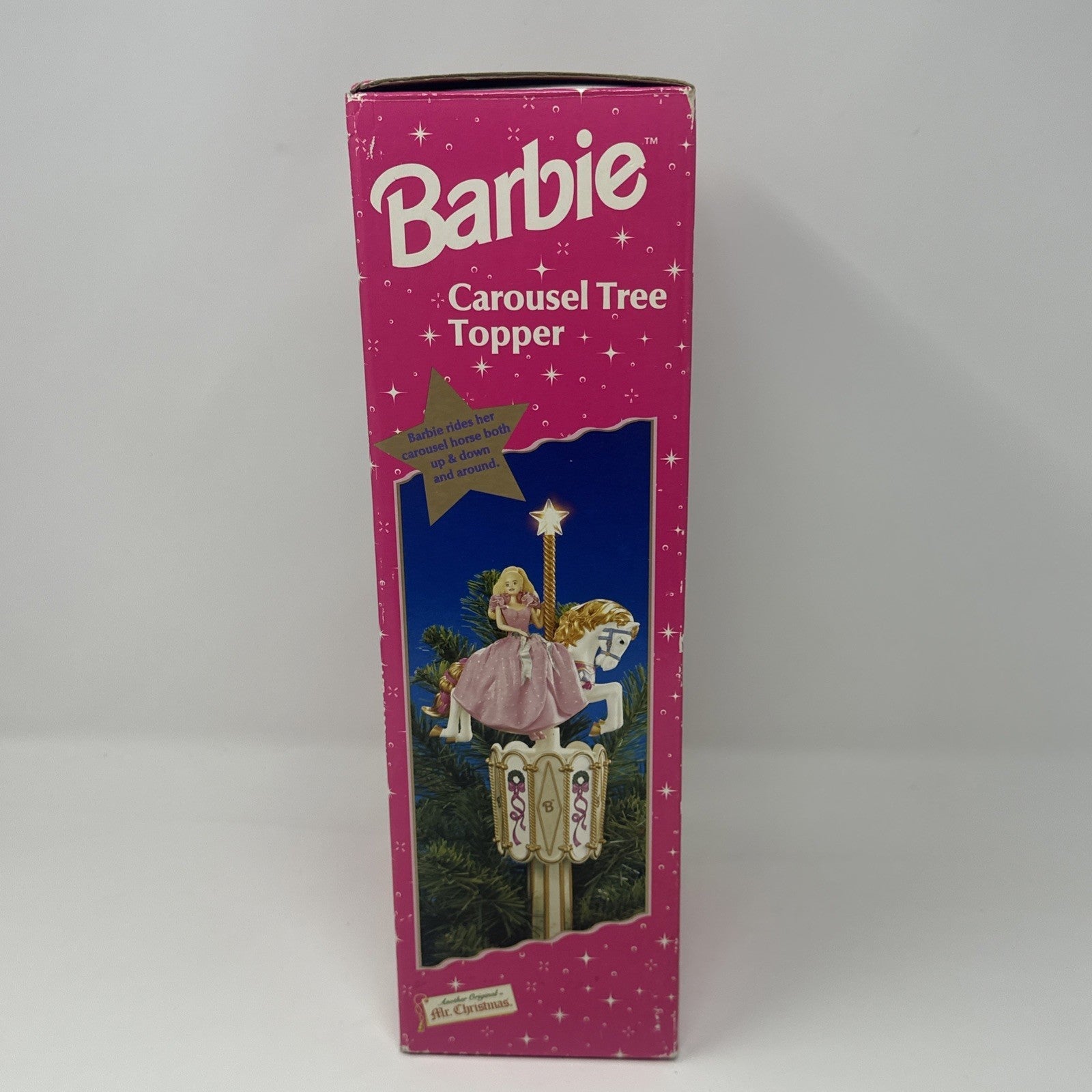 Barbie Carousel Tree Topper - Star Lights Up & Barbie Rides Horse Up, Down & Aro BARBIE - KOEEK