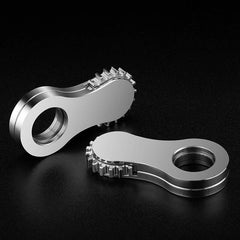 Stainless Steel Gear Ring Fidget Spinner Adult ADHD Hand Spinner EDC Fidget Toys 07FC0E-D4 - KOEEK