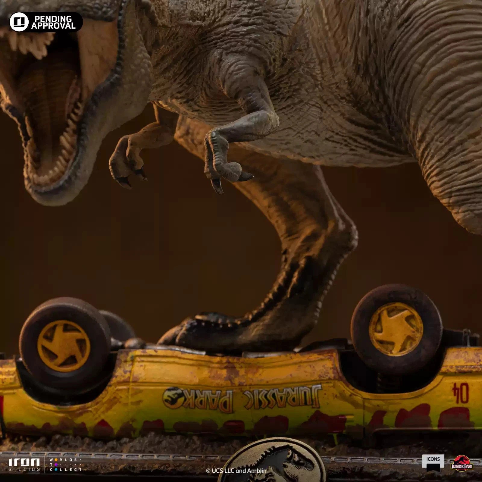 1/10 Iron Studios Dinosaur T-Rex Attack Art Statue Figure Model IN BOX 5.7" 07FC0E-D4 - KOEEK